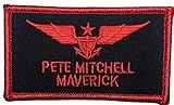 Patch Squad Men's US Navy Top Gun Fighter Pete Mitchell Maverick Iron On Patch