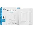 Smart 3 Way Dimmer Switch, Smart WiFi Mesh Dimmable Light Switch Compatible with Alexa, Google Assistant and SmartThings, 2.4GHz Wi-Fi, FCC/ETL Certified, No Hub Required, 2 Pack