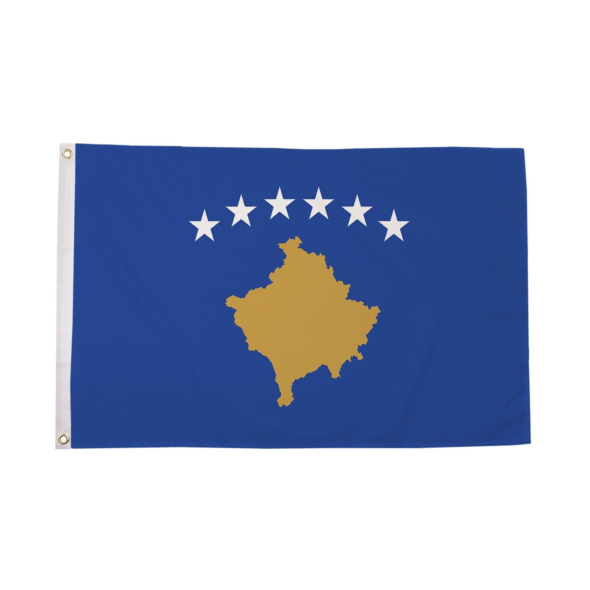 Flagtex Kosovo Flag Small 3ft x 2ft (90cm x 60cm) - Kosovar National Flag for Garden Display, Outdoor Polyester Flag, European Country Banner, Sports Events — image 1