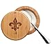Totally Bamboo Eco-Friendly Salt Box, Fleur-de-lis with 