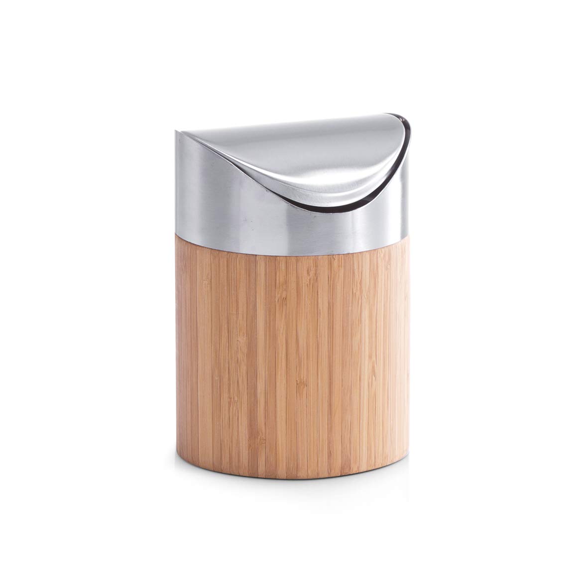Zeller Table Waste Bin, Brown, 12 x 12 x 17 cm