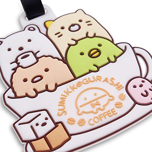 Finex Set of 4 San-X Sumikko Gurashi Things in The Corner Travel Luggage Baggage Identification Labels ID Tag for Bag Suitcase Plane Cruise Ships with Adjustable Strap - Thumbnail 2