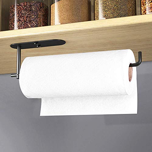 SERIJUTT Paper Towel Holder Under Mount Self Adhesive Paper