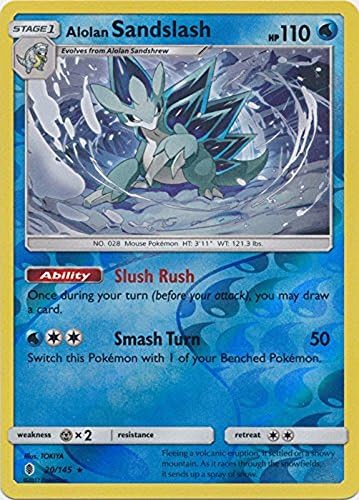 アローラサンドパン Alolan Sandslash 145 Uncommon Reverse Holo Sun Moon Guardians Rising Groundworkco Com