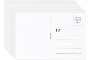 Erewa 25 Pieces Blank Postcards for Mailing 4x6 Inches, Printable Heavyweight Paper Cards 14pt/300gsm for DIY Thank You Cards, Greeting Cards Birthday Card and More(White)