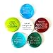 Scripture Glass Stones, Six of Your Favorite Inspiring Bible Verses on Translucent and Opaque Rocks, by Lifeforce Glass.Set III.