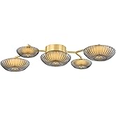 Corbett-Standard 512-05-VPB Birmingham - 5 Light Wall Sconce - 40.25 Inches Tall and 20.75 Inches Wide - Vintage Polished Bra