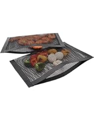 Bluedrop Non Stick Mesh Bag For Grill PTFE Toaster Oven Bags Barbecue Pockets Sheets Pack of 2