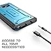 SUPCASE [Unicorn Beetle Pro Series] Case for Samsung Galaxy Note 5, [Heavy Duty] Full-Body Rugged Cover with Built-in Screen Protector (Blue)