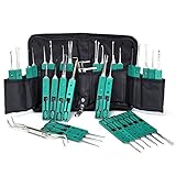 Kit Set for Training/Practice with Canvas Zipper Storage Bag (32PCS&6 Lock Tension Wrench) by Paraponera