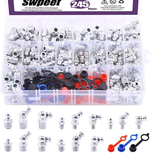 Swpeet 100Pcs 8-44mm gamma regolabile Kit di serrature per tubo assortimento di dimensioni assortite, 100% 304 acciaio inossidabile serratura per tubo ad ingranaggio a verme perfetta per idraulica