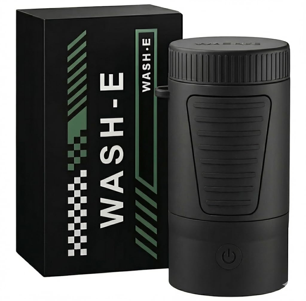 Photo 1 of Wash-E Electric Golf Ball Cleaner – Motorized, USB-C Rechargeable, Sleek Compact Design, Portable On-Course Golf Ball Washer – Premium Golf Gift & Golf Bag Accessory