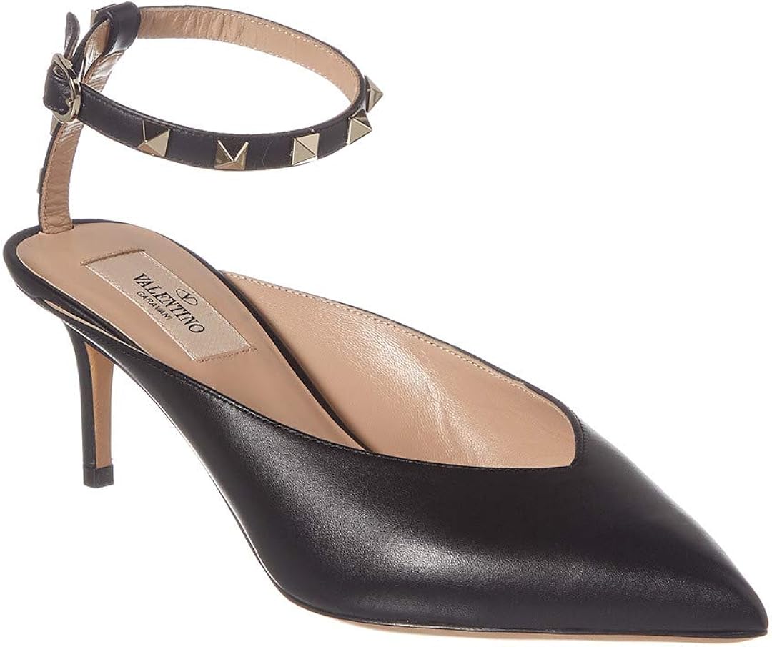Amazon Com Valentino Rockstud Hype 60 Leather Pump 36 5 Black