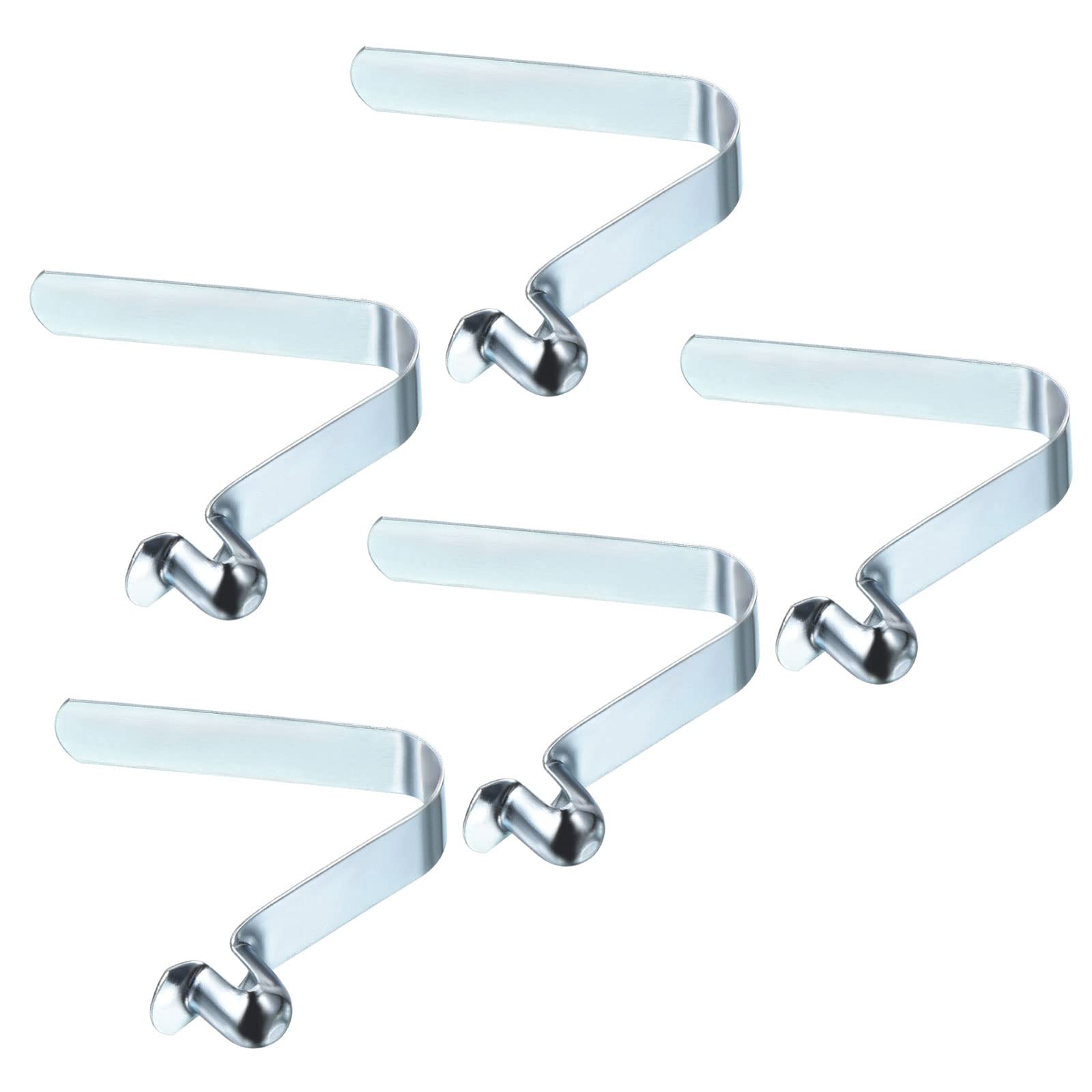 PATIKIL 9.5x8mm Kayak Paddle Snaps, 5 Pack Pole Push Button Spring Clips Steel Hollow Button Locking Tube Single Pin for Camping Awning Tent, Blue