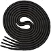 Miscly 3 Pairs Round Shoe laces for Shoes, Sneakers & Boots (45″ (114 cm), Black)