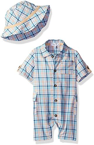 Quiltex Baby Boys' 1 Piece Romper, Multi, 3/6