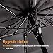 Fidus Upgraded Mini Travel Sun&Rain Windproof Umbrella - Lightweight Folding Compact Portable Parasol Outdoor Umbrellas for Men Women Kids-Black