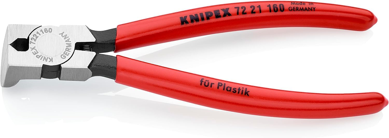 KNIPEX Diagonal Cutters for Plastics with Plastic Coating 160 mm, 72 21 160