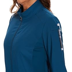 COZYFIT Scrub Jackets for Woman, Zip Front Nurse