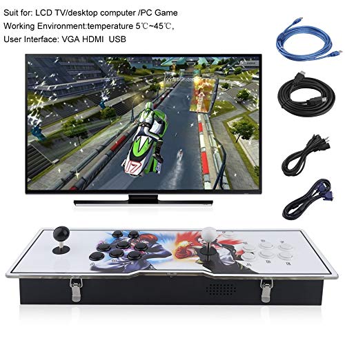 Simoner Classic 800 in 1 Video Arcade Games Console, Home TV Double Stick Arcade Console Fight Games Gamepad Machine w/VGA HDMI USB Connector for TV Monitor VGA HDMI Output