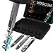 MOOCOM Extractor HSS Broken Bolt and Damaged Screw Extractor 4 Piece Kit Comes with Case. Removes All Kinds of Screws and Bolts. Speed Out Style Dual Tip Design Requires No Drill Bits