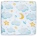 Silky Soft Muslin Swaddle Blanket (Moon & Stars Design 47x47) for Newborn, Unisex, Large Bamboo/Cotton - Receiving Blanket, Swaddling Wrap, Sleepsack, Carseat Cover by adaline - Ideal Baby Shower Gift