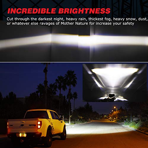 LED Pod Lights, Auto Power Plus 2pcs 3" SAE LED Fog Lights OSRAM Off Road Driving Lights Waterproof LED Cubes Square LED Work Light For Truck Jeep Motorcycle ATV UTV Boat