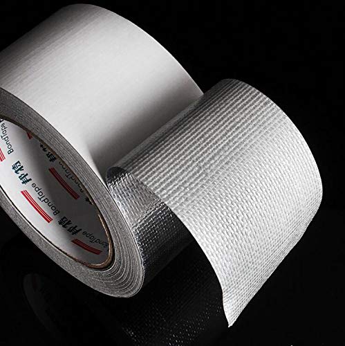 Westspark 2X Fiber-Glass Aluminum Foil Tape,2 inch 82ft Professional Grade Composites Adhesive Silver Duct Tape Roll for Pipe Sealing, HVAC, Metal Repair, Patching Hot& Cold Air Ducts, Heat Insulation - Thumbnail 4