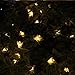 iMazer Bee Lights, Bumble Bee Decorations Solar String Lights 30 LED Honey Bee Shaped Fairy Light for Outdoor Garden Flower Fence Tree Face Decor, Warm White LD010