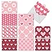 The Best Card Company - 10 Blank Heart Note Cards Boxed (4 x 5.12 Inch) - All Occasion Heartfelt Love Card Assortment - Heartfelt M3058