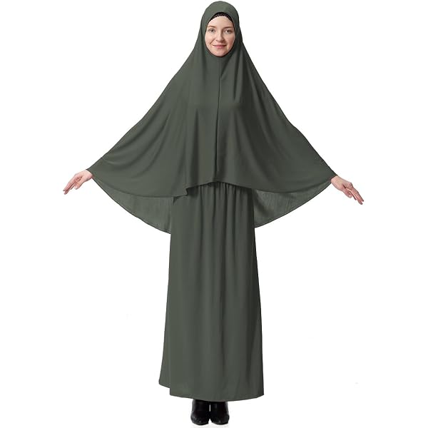 East west Women's Prayer Dress 2 Pieces (Without Sleeves) | Plain White