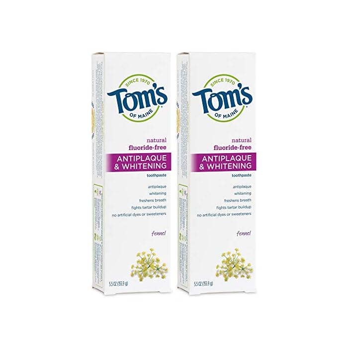 Tom's of Maine Antiplaque and Whitening Fluoride-free Toothpaste
