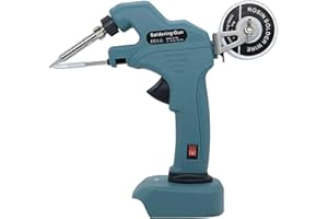 Cordless Soldering Kit with Lead-free Soldering Iron Tip, Solder Iron Soldering Gun for Makita 18V Battery