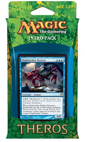 Magic the Gathering (MTG) Theros Intro Pack - Manipulative Monstrosities Theme Deck (Includes 2 Booster Packs) Blue (Shipbreaker Kraken)