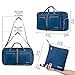 Gonex 60L Packable Travel Duffle Bag Foldable Duffel Bags for Luggage Gym Sports Camping Travelling Cycling Storage Shopping Water & Tear Resistant Deep Blue