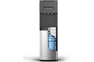 FEELFUNN Feelfun Bottom Load Water Dispenser for 5 Gallon Bottles, 3 Temperatures with Hot, Cold & Room Spouts, Water Cooler with Child Safety Lock for Home Office Apartment School