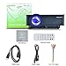 Projector, Cozyswan GP9 Support 1080P HDMI 1500 Luminous LCD Mini Projector for Outdoor Indoor Movie, Home Theater