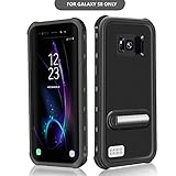 Galaxy S8 Waterproof Case, Besinpo Underwater 6.6ft 30 minutes Full Body cases, military grade protective cover with kickstand for Samsung Galaxy S8 Only(5.8inch,Black)