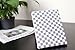 SANOXY WHITE+GRAY CHECKER PATTERN For The New iPad 3 360 PU Leather Rotating Magnetic Smart Cover Case(Will also Fit for the Ipad 2)