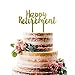 Gold Happy Retirement Acrylic Cake Topper - Retirement Party Supplies Favors, Gifts and Decorations