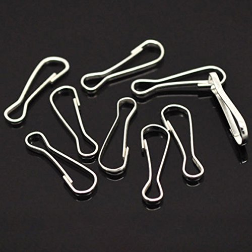 20 X Pet/Rat Hammock Clips Hooks Metal Clasp Stainless Steel Lanyard Cage Accessories (22mm)