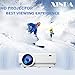 Mini Video Projector,XINDA 2900 Lux Projector with 187″ Display 50,000 Hours LED Full HD Projector 1080P,Compatible with Fire TV Stick,HDMI,VGA,USB,AV,SD for Home Theate Projectorthumb 1