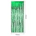 4 Pack Foil Curtains Metallic Fringe Curtains Shimmer Curtain for Birthday Wedding Disco Party Decorations(Green)