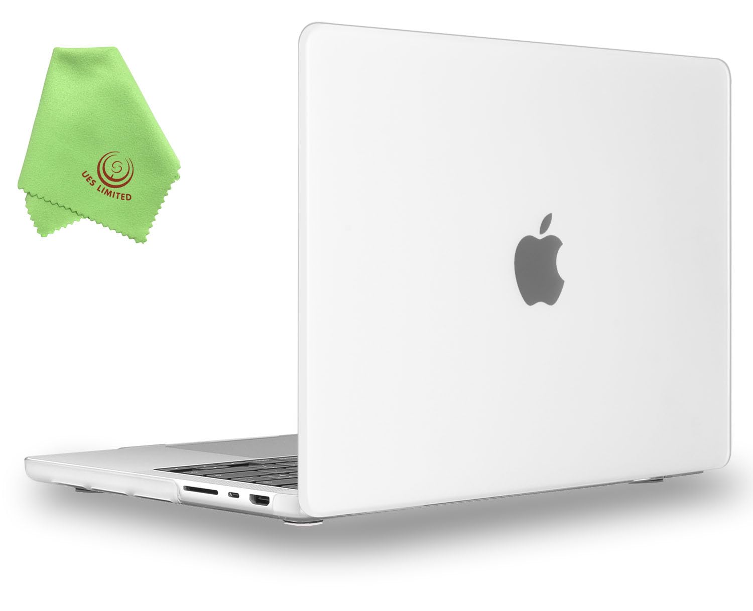 UESWILL Compatible with 2021-2026 MacBook Pro 16 inch Case Model A3429 A3428 A3403 A3186 A2991 A2780 A2485 with M5 M4 M3 M2 M1 Pro Max chip & Touch ID, Frosted Matte Hard Shell Cover, Clear