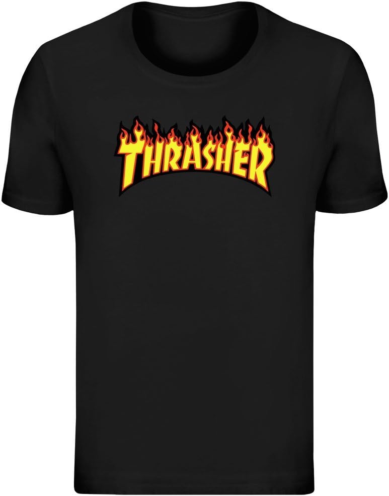 Harma Art Thrasher T-Shirt Jersey Top for Men - 100% Soft Cotton DTG Printing Mens Clothing