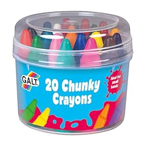 Galt-Toys-Chunky-Crayons-20-Pieces-Easy-to-Hold-Crayons-for-Kids-Ages-3-Years-Plus Galt Toys, Chunky Crayons - 20 Pieces, Easy to Hold Crayons for Kids, Ages 3 Years Plus