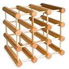 J.K. Adams Ash Wood 12-Bottle Wine Rack, Natural