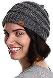 Tough Headwear Cable Knit Beanie - Thick, Soft & Warm Chunky Beanie Hats for Women & Men - Serious Beanies for Serious Style