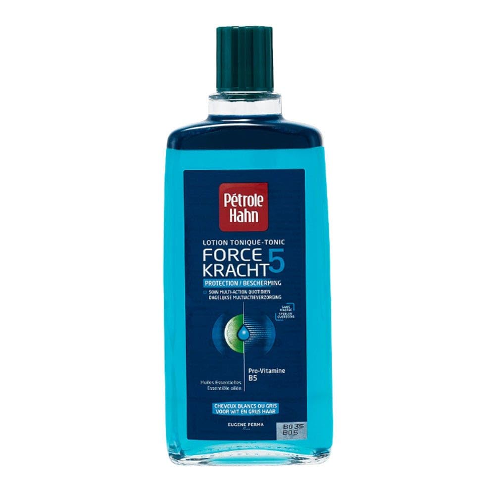 Eugène Perma Petrole Hahn Bleu Lotion Tonique Force 5 Protection Cheveux Blancs ou Gris 300ml
