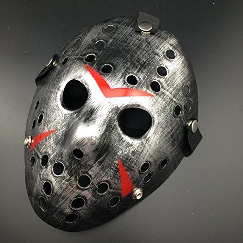 Silver Color New Make Old Cosplay Halloween Mask Jason Voorhees Freddy Hockey Festival Party Halloween Masquerade Mask 1 Piece
